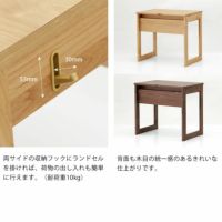 サージュデスクのフック・背面