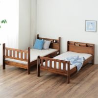 木の表情豊かな二段ベッド2段ベッド すのこベッド 二段ベッド｜2段