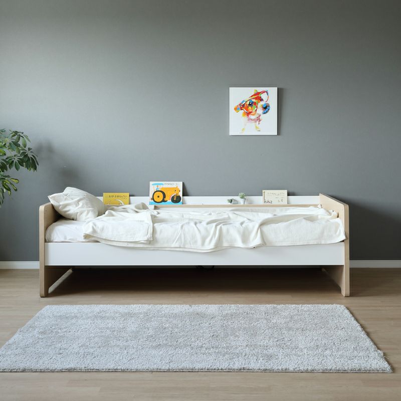 デイベッドにもなる北欧テイストの二段ベッド