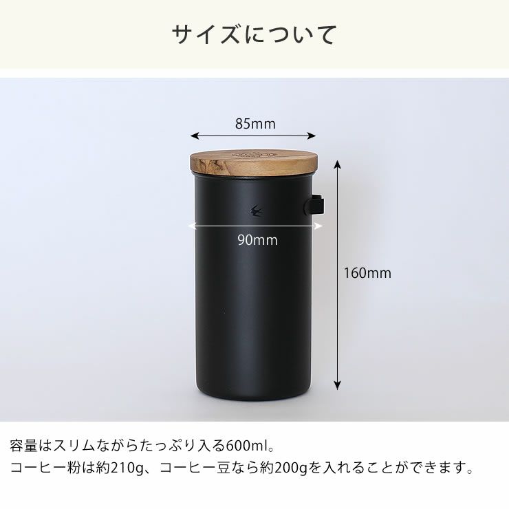 ツバメキャニスターのサイズ