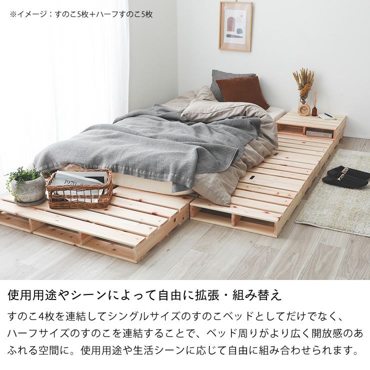 使用用途やシーンによって自由に拡張・組み替えできるジョイントすのこ