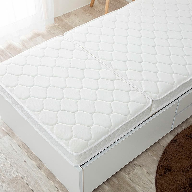 三つ折り出来る薄型ポケットコイルマットレス