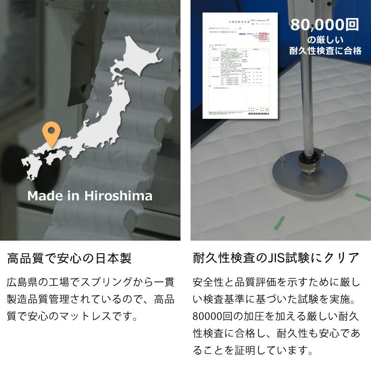 電動ベッド「ヘンロ」専用マットは高品質で安心の日本製