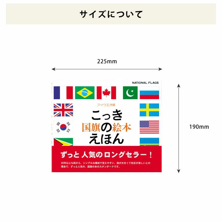 国旗のえほんのサイズについて