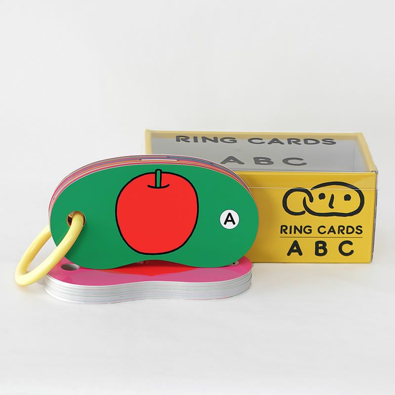 それまでの一般的な学習カードやフラッシュカードのイメージを覆す楽しいリングカード・ＡＢＣ