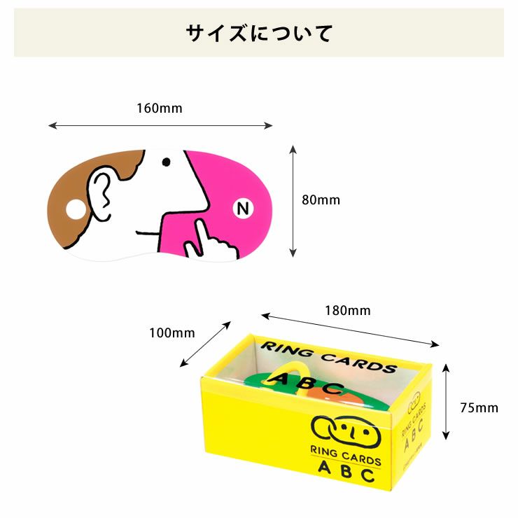 リングカード・ＡＢＣのサイズについて