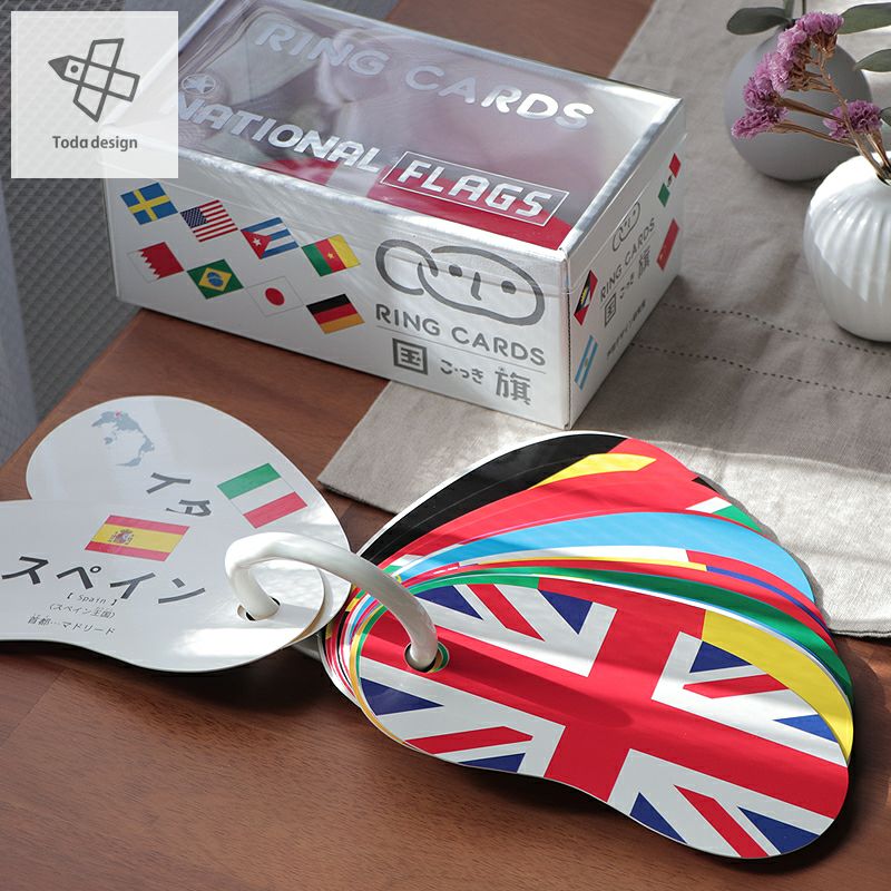 戸田デザイン研究室 リングカード・国旗