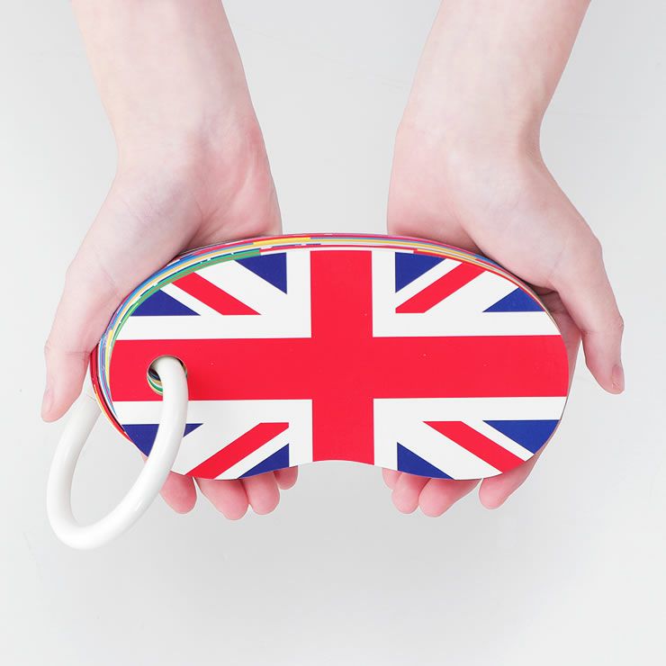 やさしい温かみのあるリングカード・国旗のイメージ1