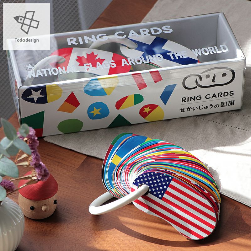 戸田デザイン研究室 リングカード・せかいじゅうの国旗