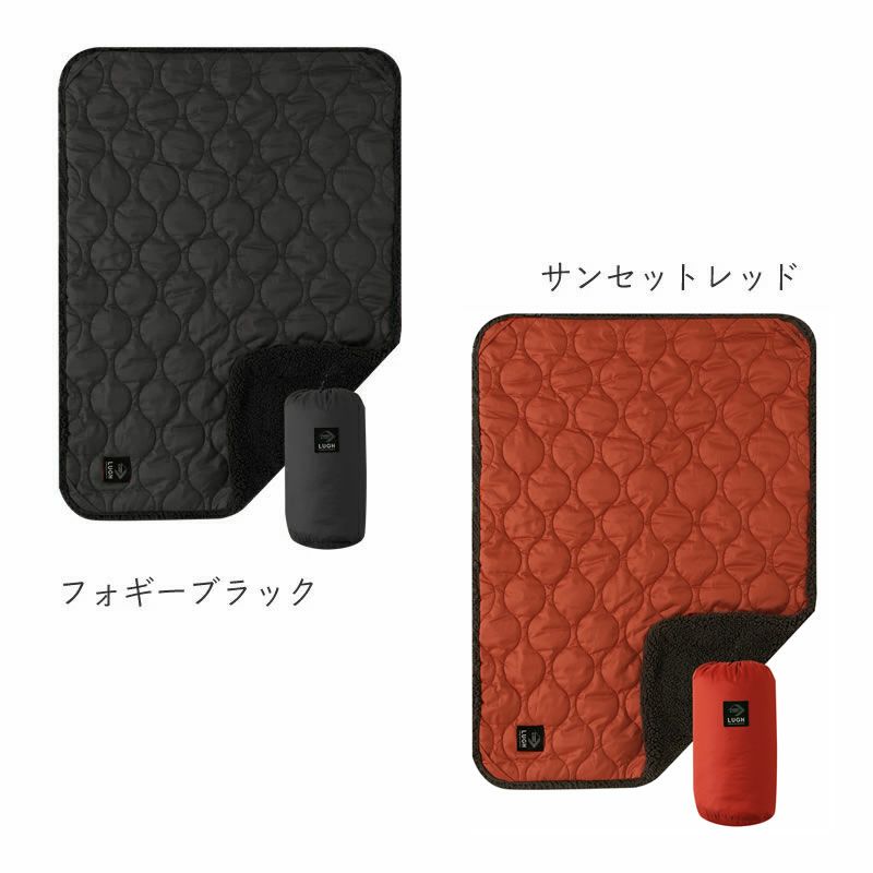 魔法瓶ブランケットXSサイズはフォギーブラックとサンセットレッドの2色展開