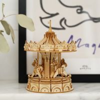 つくるんです 3Dウッドパズル メリーゴーランド オーナメント