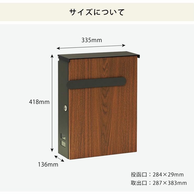 壁掛けポストのサイズについて