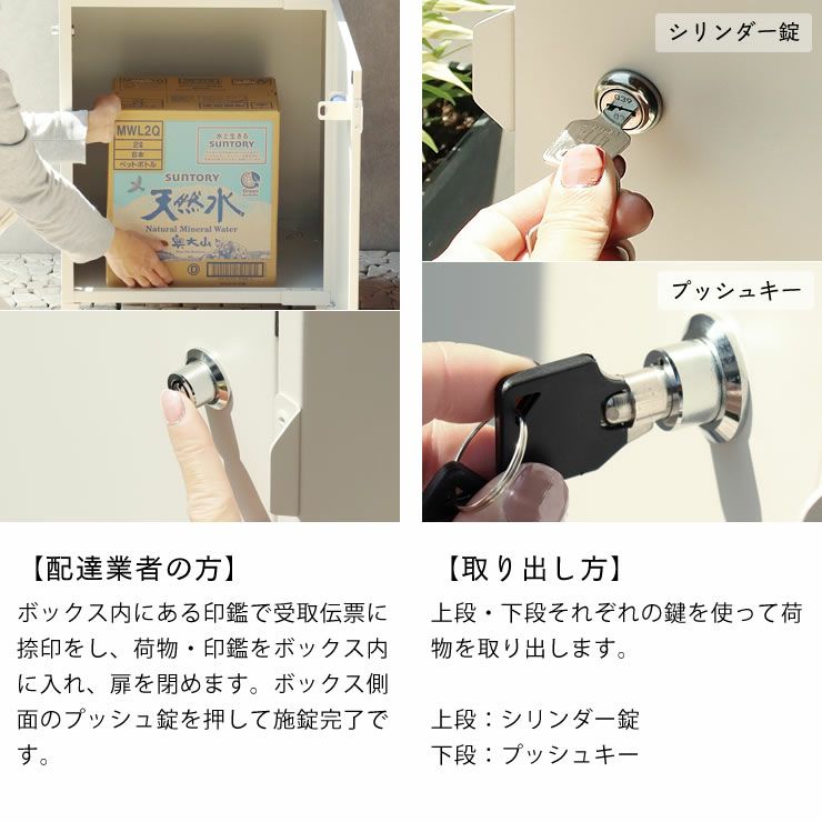 宅配ボックスのご使用方法