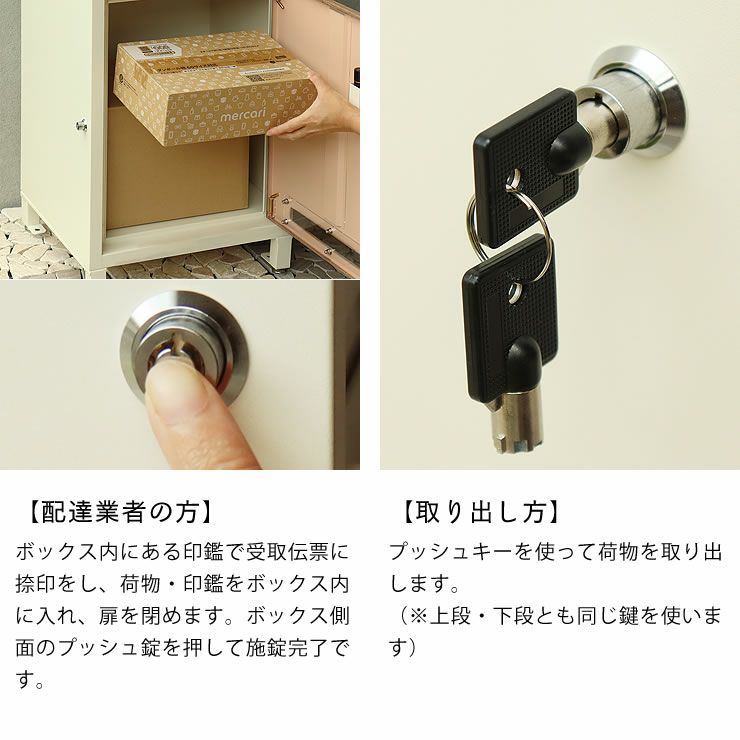 宅配ボックスのご使用方法