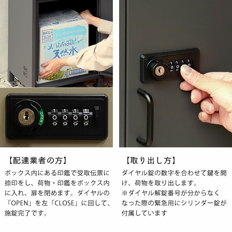 宅配ボックスのご使用方法