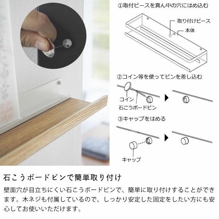 簡単取り付けの石こうボード壁対応神棚 神具セット RIN