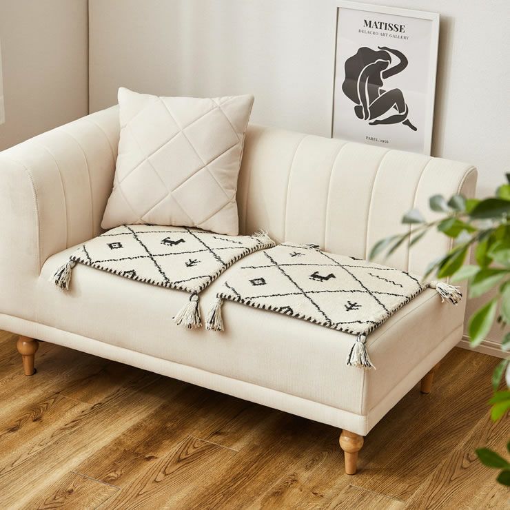 ギャッベチェアパッドのソファ使用時