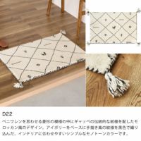 ギャッベ玄関マットのカラー（D22）