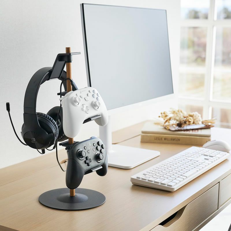 シンプルでお洒落な置台が動くゲームコントローラー収納ラック tower（タワー）　