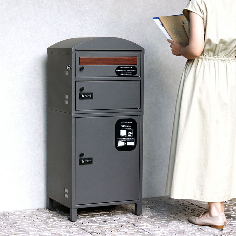 MOJYU（モジュ）宅配ボックス付ポスト 宅配2段タイプ_プリモ