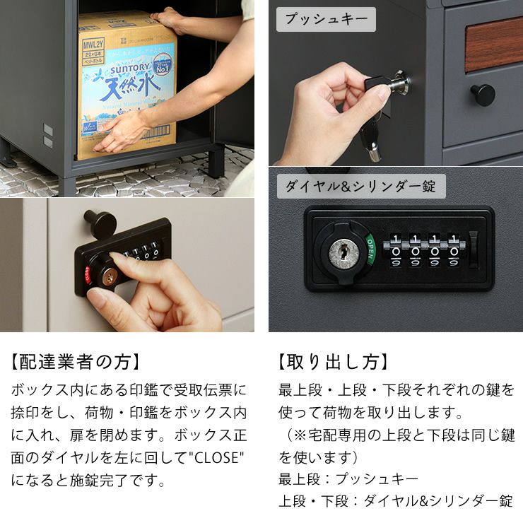宅配ボックスのご使用方法