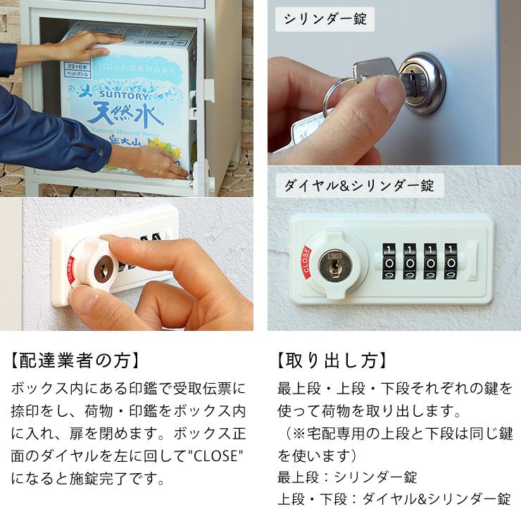 宅配ボックスのご使用方法