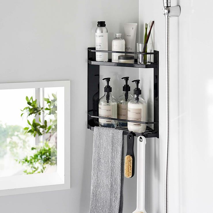 マグネットお風呂用コーナーラックtowerの使用イメージ