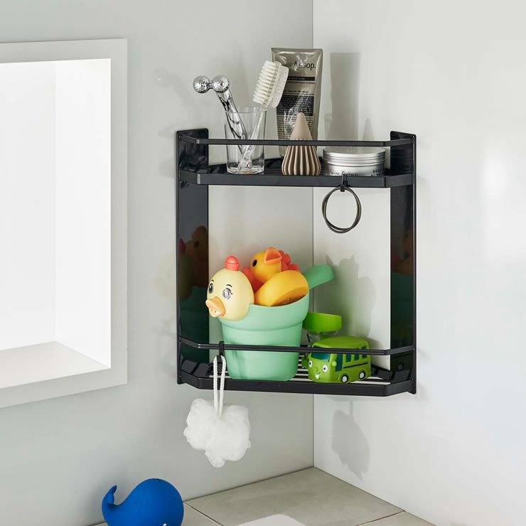 マグネットお風呂用コーナーラックタワーの使用イメージ