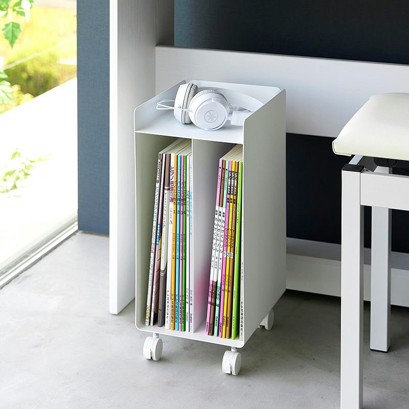 ピアノ下楽譜収納ワゴンtowerの収納イメージ