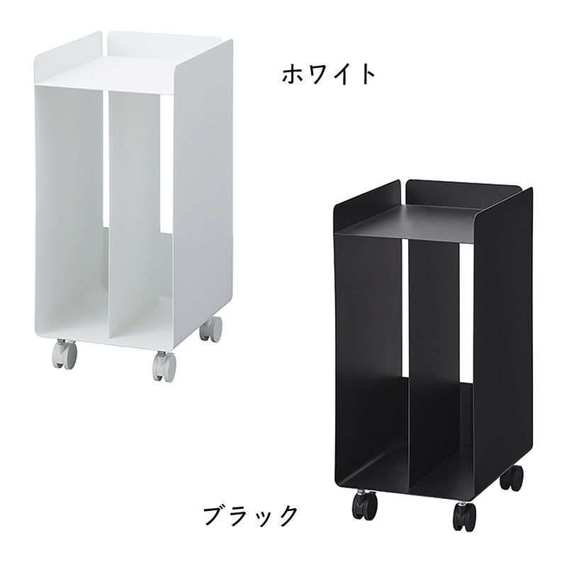 ピアノ下楽譜収納ワゴンtowerはホワイトとブラックの2色展開