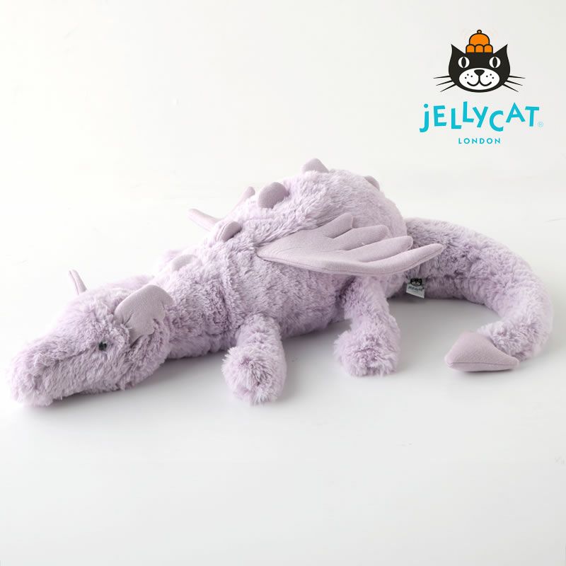 JELLYCAT（ジェリーキャット）ラベンダー ドラゴン ヒュージ