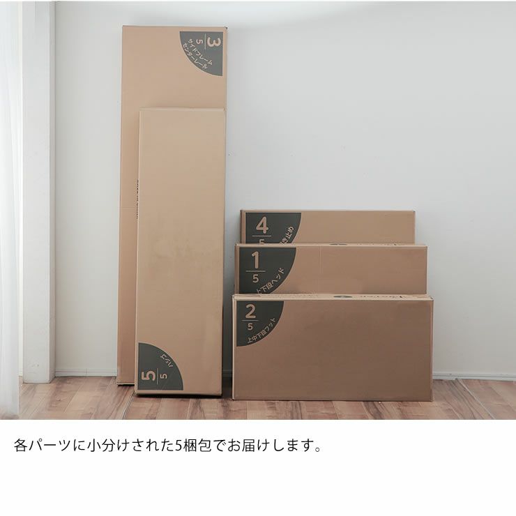 二段ベッドの梱包について