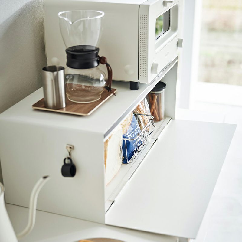 山崎実業のブレッドケースタワーワイドトスカは部屋に馴染みます