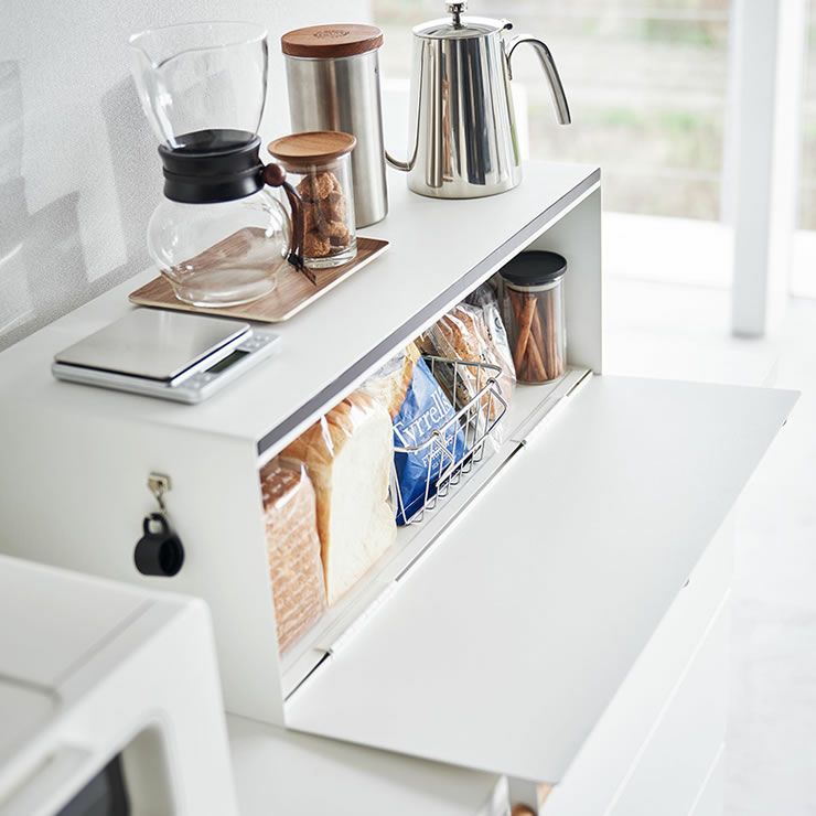 山崎実業ブレッドケースワイドトスカは上に10キロ以下のものを載せられます