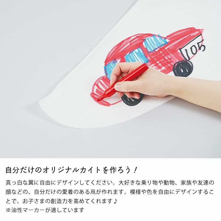 自分だけのオリジナルが作れるお絵描きゲイラカイト