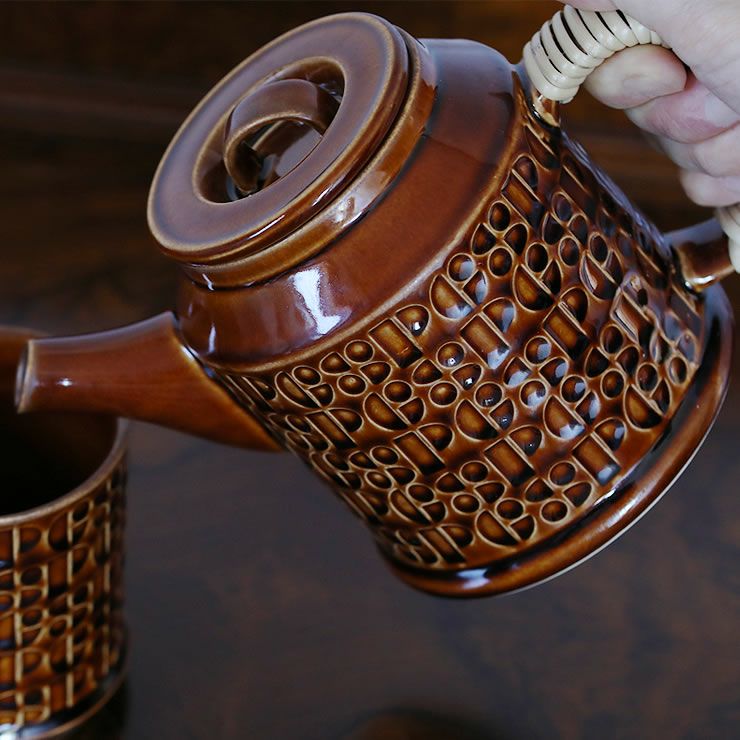 レトロで懐かしい雰囲気のKiln ドリップポットブラウン