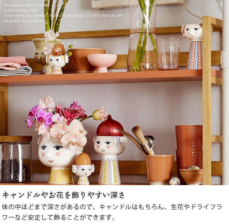 キャンドルやお花を飾りやすい深さなキャンドルホルダー