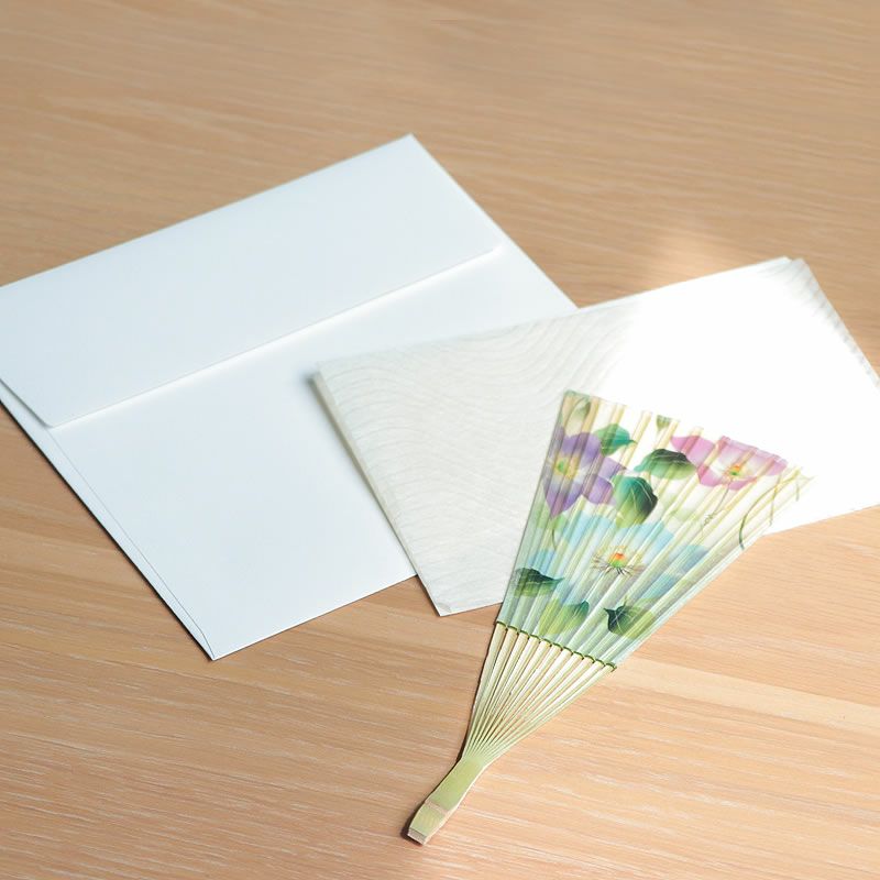 水うちわマリンカは封筒・メッセージカードセット