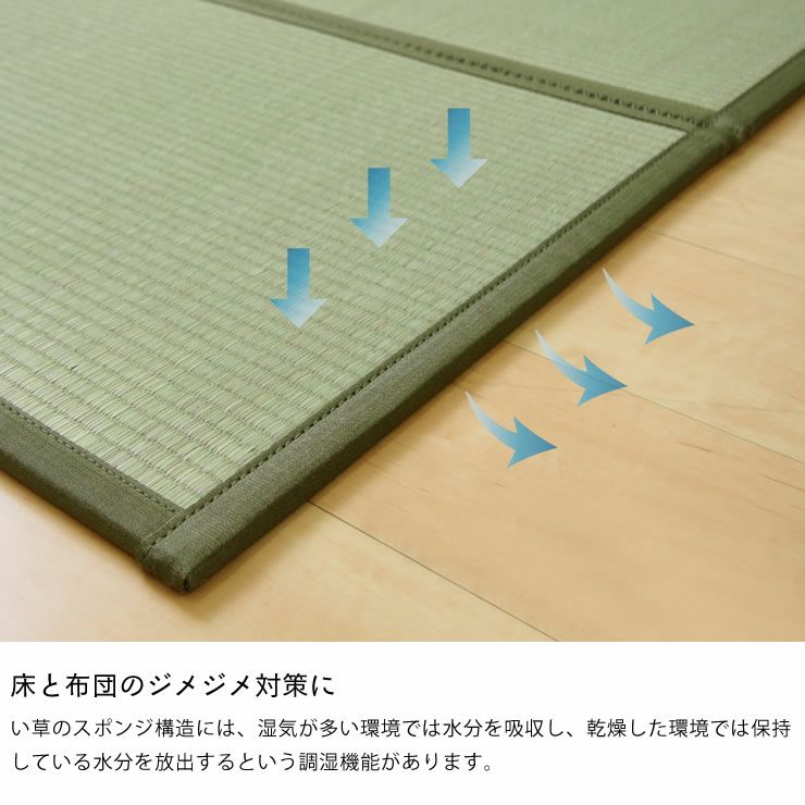 い草畳マットレスは床と布団のジメジメ対策に