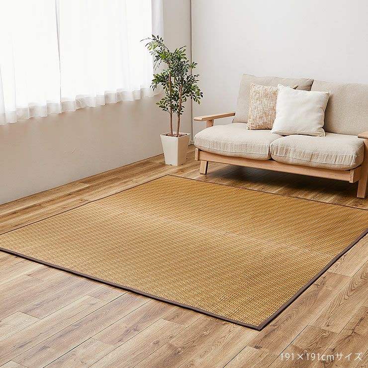 使いやすいデザインの国産い草ラグ（80×160cm）のイメージ