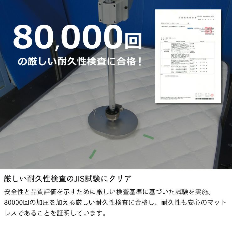 検査クリアしたマットレス