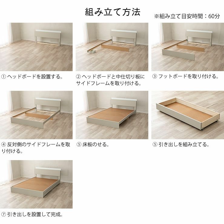 組立簡単収納ベッド