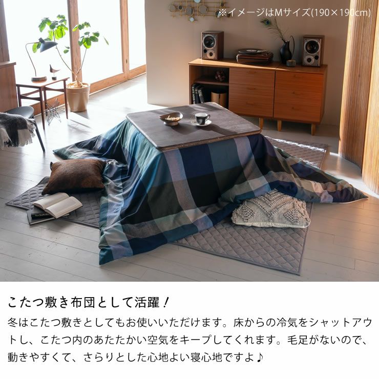 こたつ敷き布団として活躍する敷き物