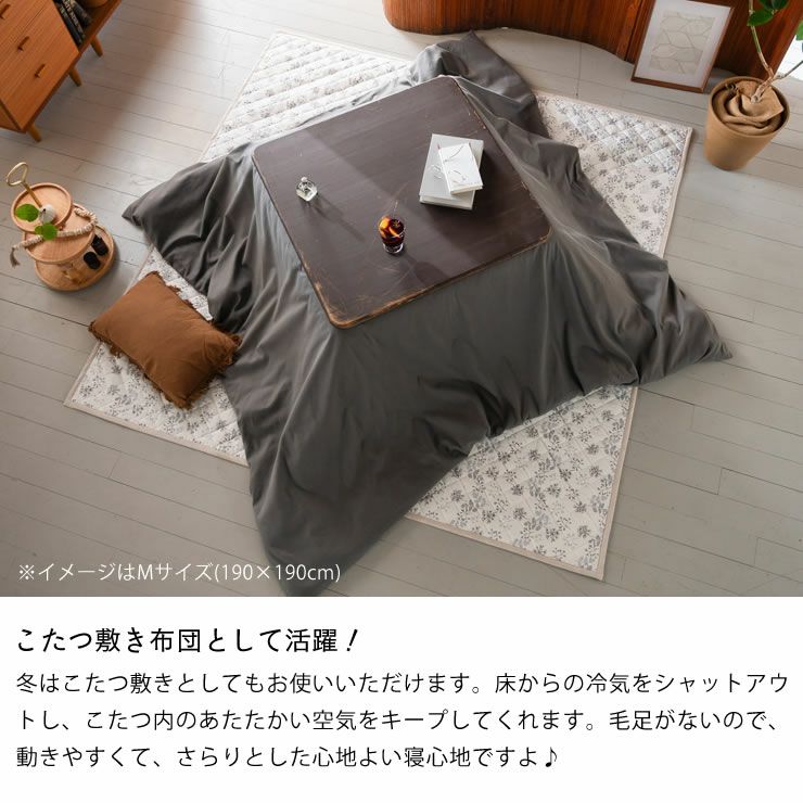 こたつ敷き布団として活躍する敷き物