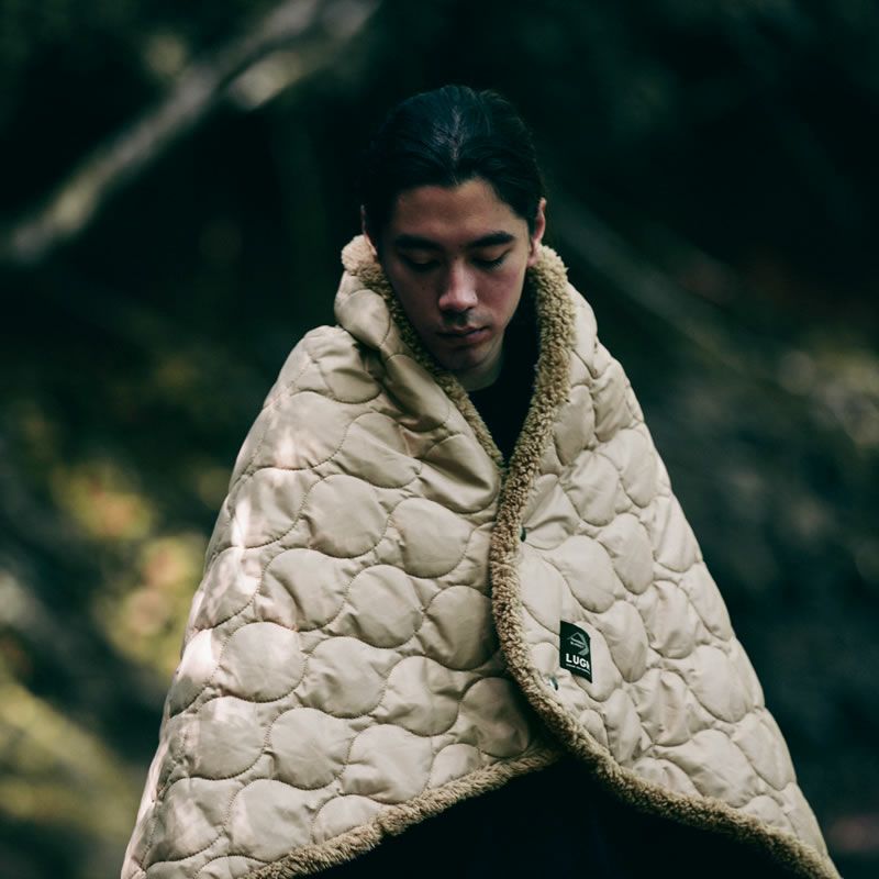 魔法瓶ブランケット(新6層/グラフェン) Sサイズのポンチョイメージ（ウォルナット）