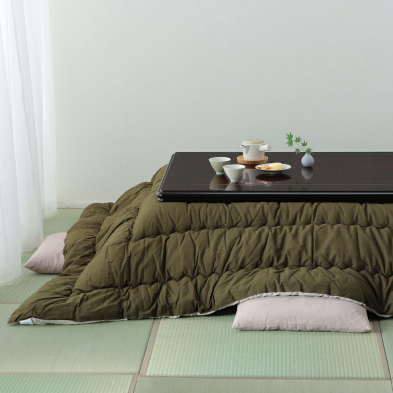 落ち着いた雰囲気の和モダンこたつ長方形 120cm幅