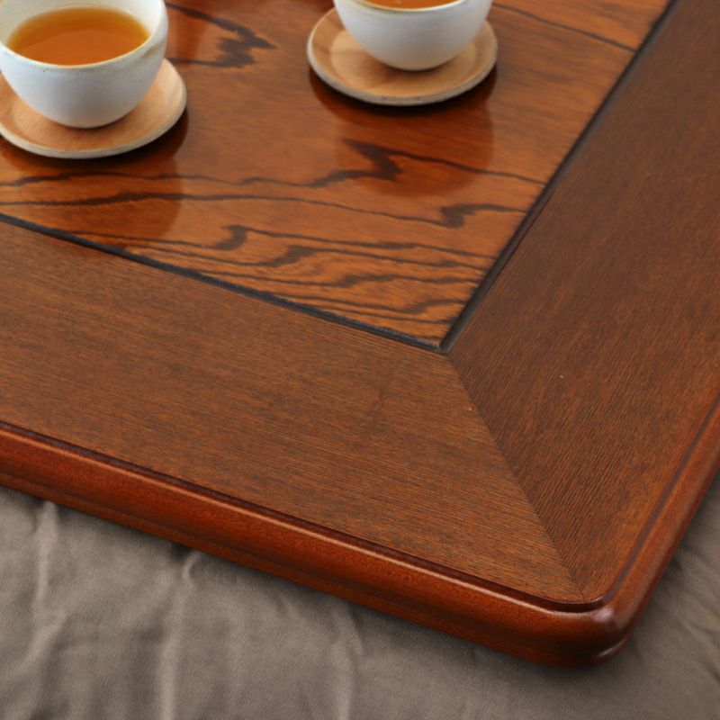 ケヤキ材の木目が楽しめるこたつ正方形90cm