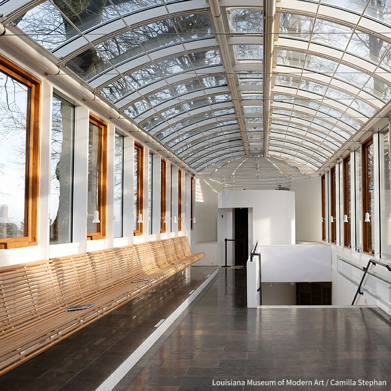 「世界で最も美しい美術館」の一つとして評価を得ているルイジアナ近代美術館