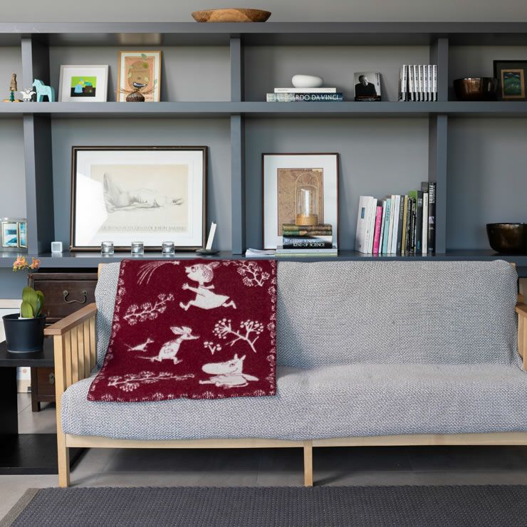 クリッパンムーミンブランケットはソファシートにしても気持ちいい