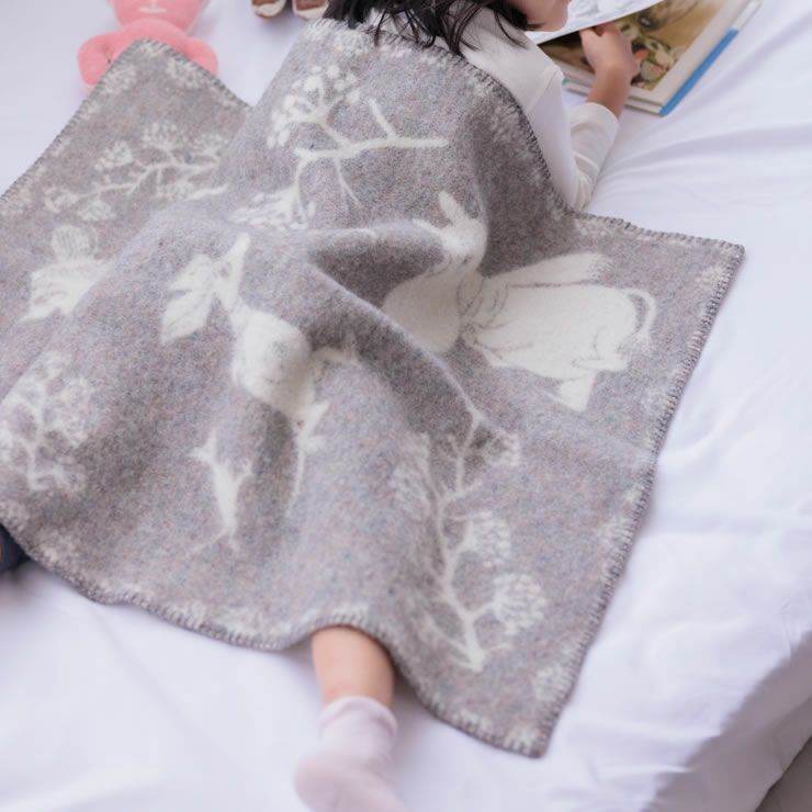 KLIPPANムーミンブランケットはお子さまのお昼寝にも気持ちいい